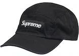 Supreme Washed Chino Twill Camp Cap Cap (SS22) Black (KH)