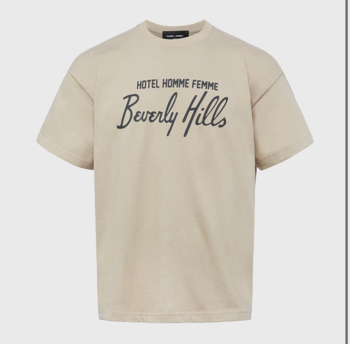 HOMME FEMME -  Hotel Homme Femme Tee Taupe and Black