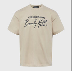 HOMME FEMME -  Hotel Homme Femme Tee Taupe and Black