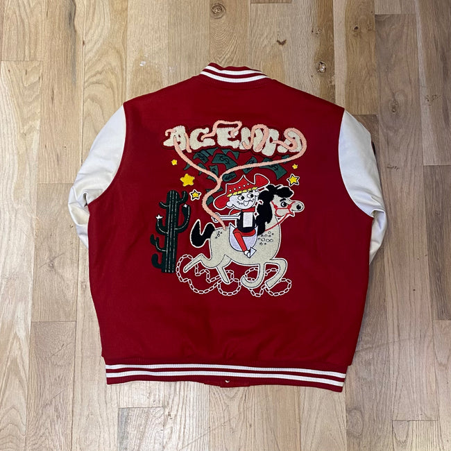 AGENDA VARSITY JACKET - RED