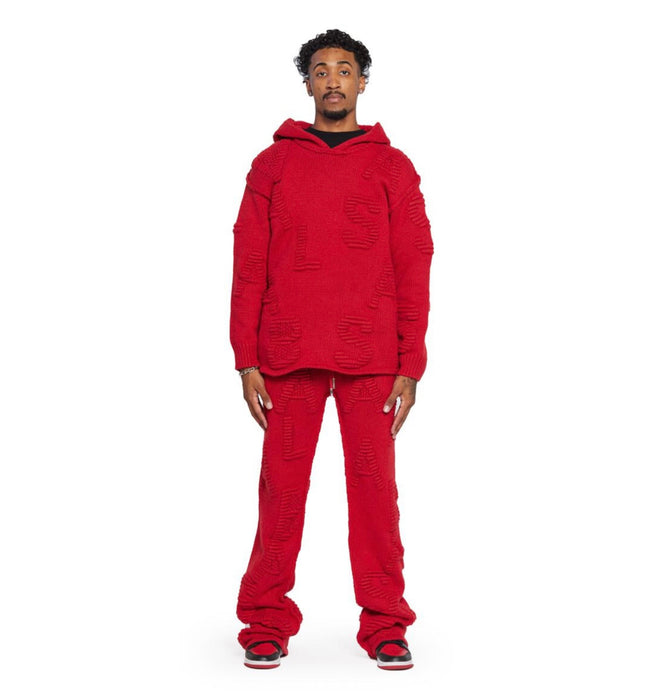 VALABASAS -  "JOURNEY" WOVEN KNIT TRACK SET - RED