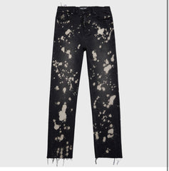 HOMME FEMME LA - Spot-washed Denim Pant Black