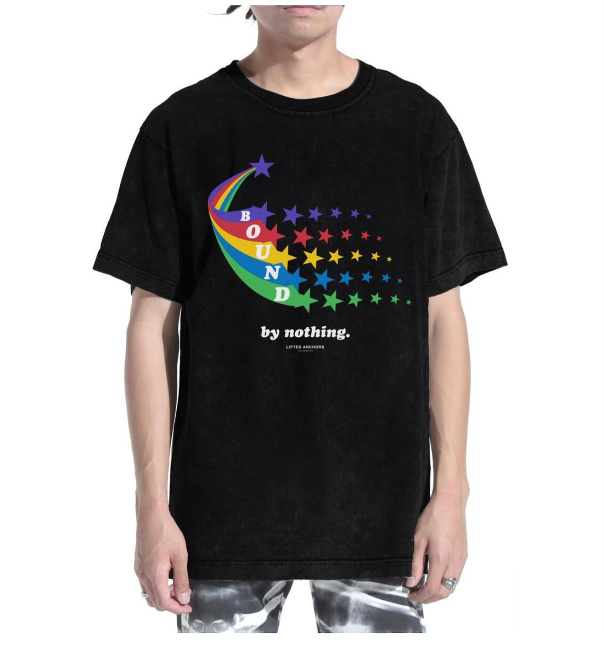 LIFTED ANCHORS - "Stars" Tee - BLACK