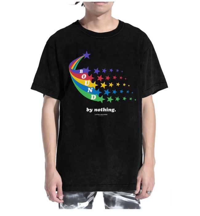 LIFTED ANCHORS - "Stars" Tee - BLACK