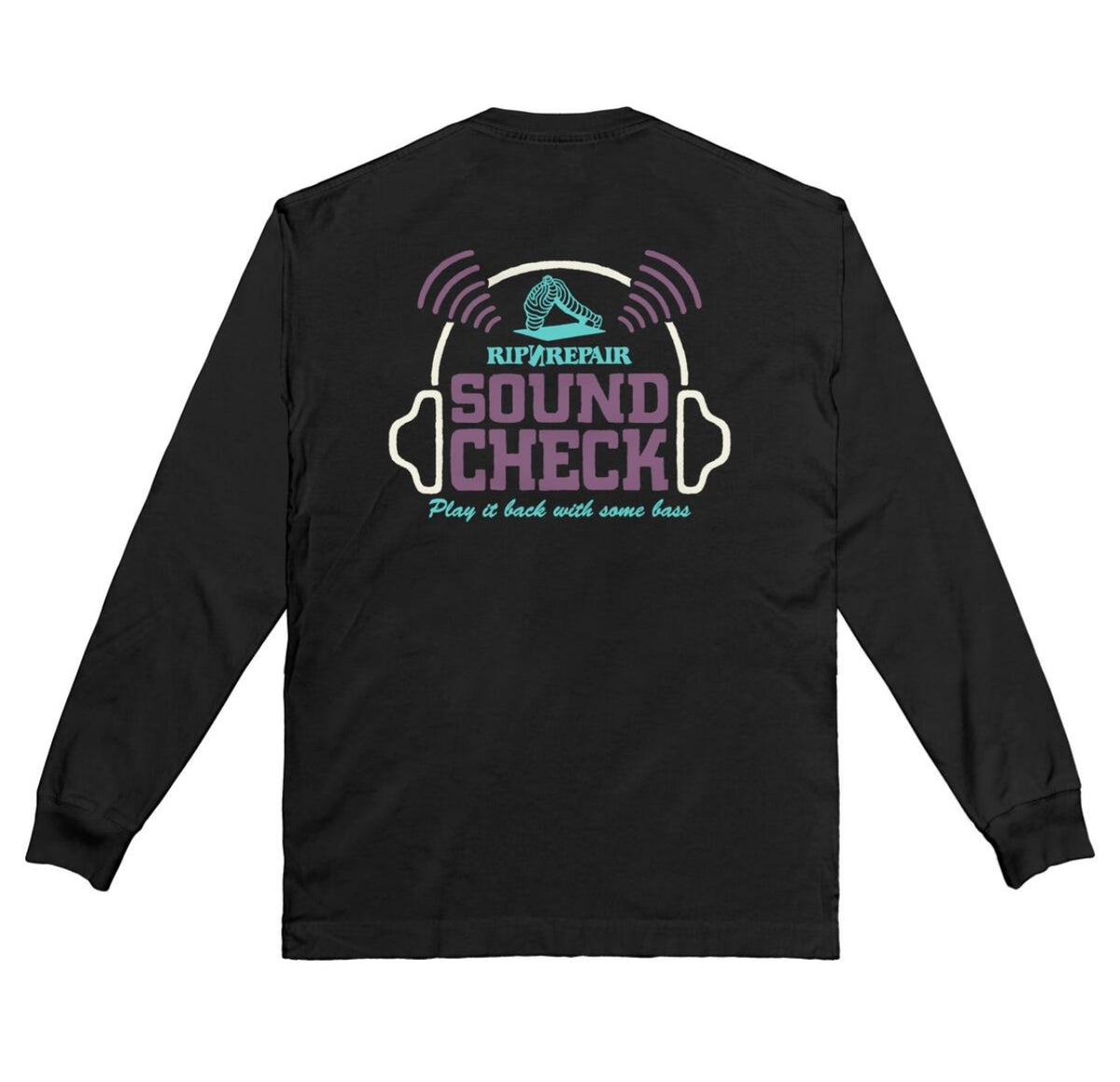 RIP N REPAIR - SOUND CHECK LONG SLEEVE - BLACK