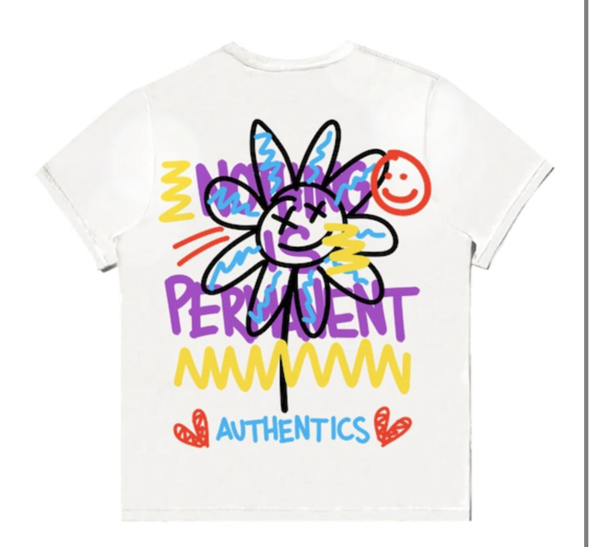 AUTHENTICS - NOTHING PERMANENT TEE - WHITE