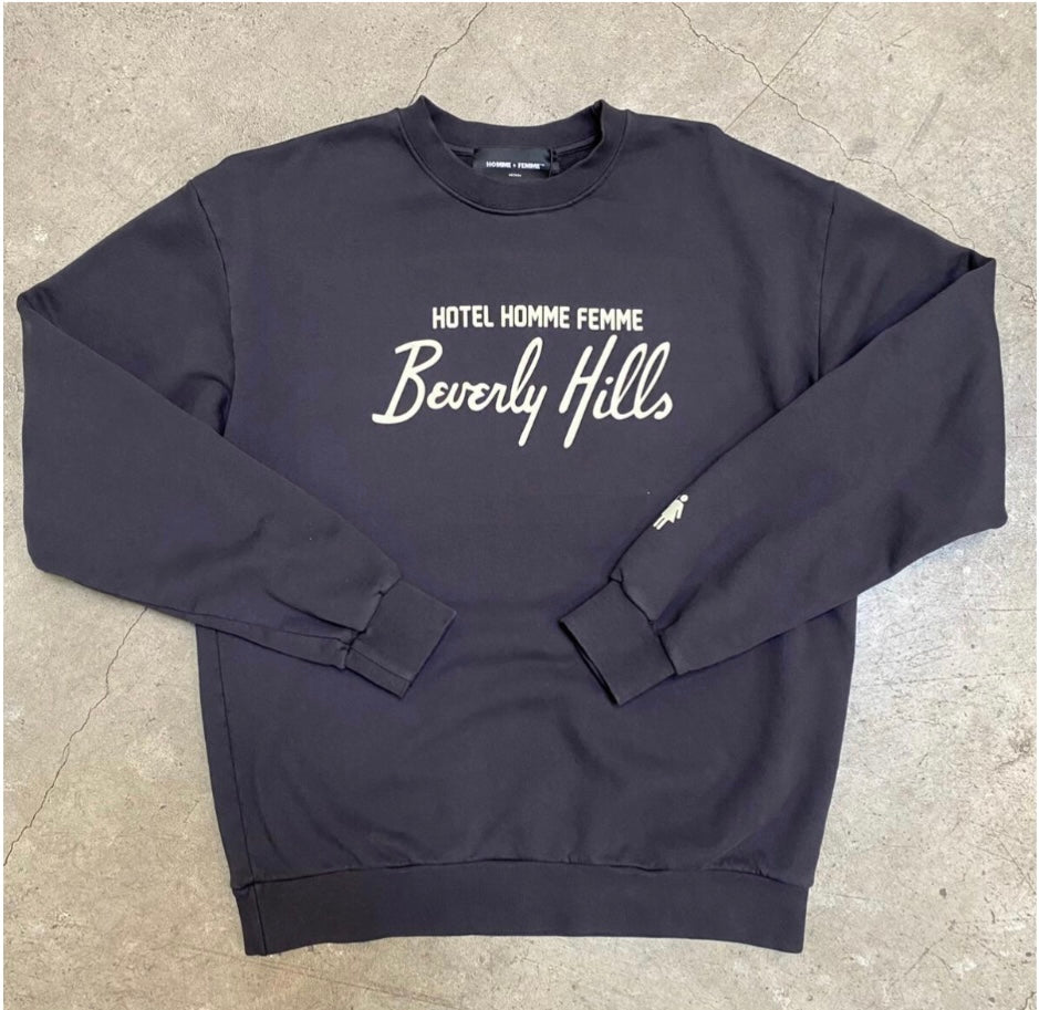 HOMME FEMME -  Hotel Homme Femme Crewneck charcoal