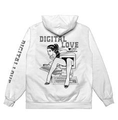 RIP N REPAIR - DIGITAL LOVE HOODIE - WHITE