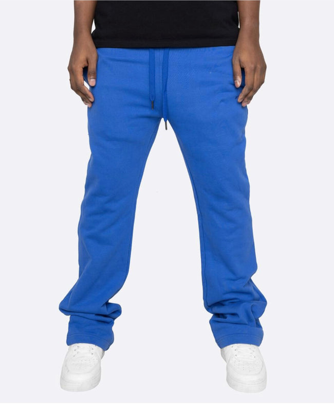 EPTM - FRENCH TERRY FLARE PANTS - BLUE