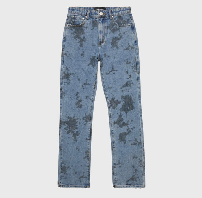 HOMME FEMME LA - Splatter Denim Jean Blue & Black