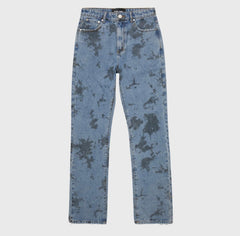 HOMME FEMME LA - Splatter Denim Jean Blue & Black