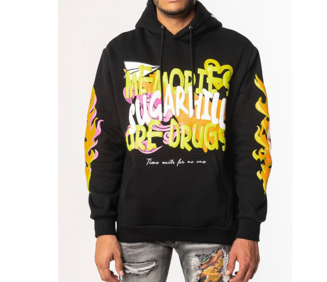 SUGAR HILL - TELL ME HOODIE - BLACK