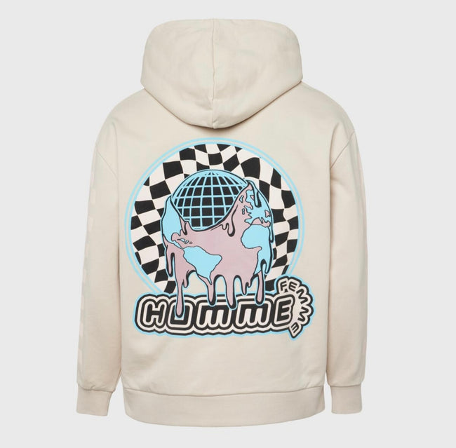 HOMME FEMME - HF Global Zip Hoodie Taupe