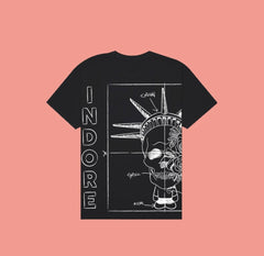 INDORE - BABY LIBERTY CHALK T-SHIRT - BLACK
