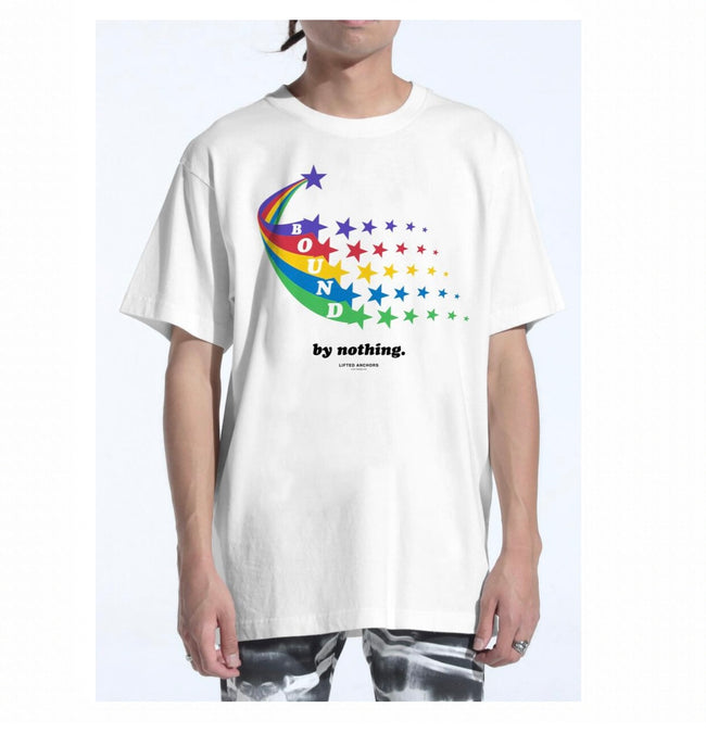 LIFTED ANCHORS - "Stars" Tee - WHITE