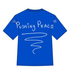 PEACE LOVE TEE - ROYAL