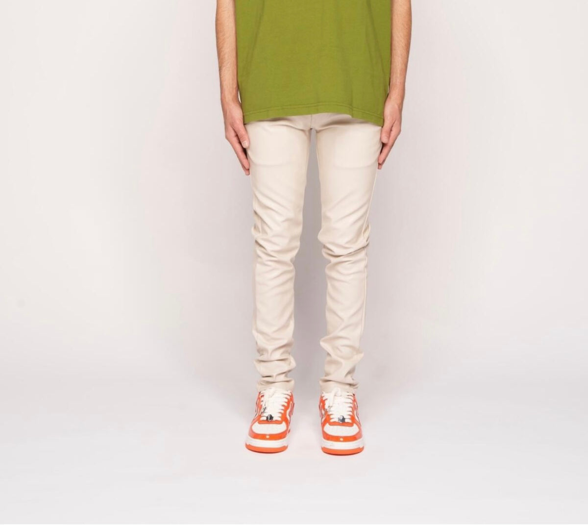 PHEELINGS - "BE THE CHANGE" SKINNY LEATHER - CREAM