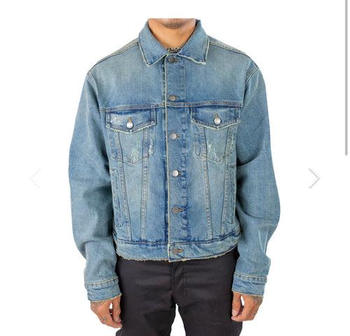 MINT CREW DENIM WASHED TYPE III JACKET - MALIBU