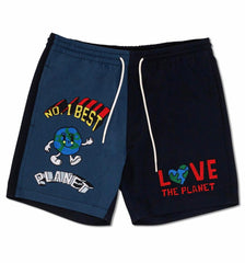 FIRST ROW - BEST PLANET WOVEN BOWLING SHORTS