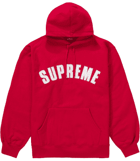 Supreme Pearl Logo Hooded Sweatshirt Red (KH)
